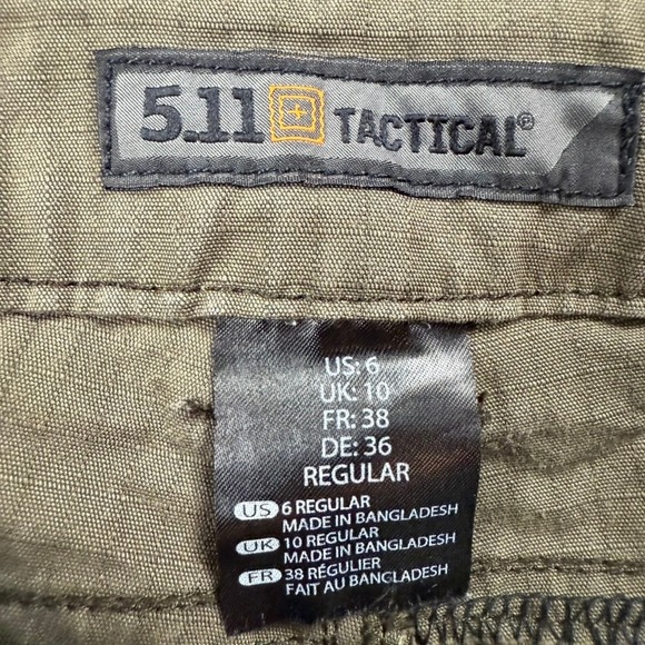 5.11 TACTICAL Size 6 Womens Poly Cotton Spandex Apex Cargo Pant Green - Picture 2 of 8